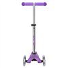 Детский трехколесный самокат Micro Mini Deluxe Fairy Glitter Led Пурпурный, 2 лет+