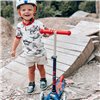 Детский трехколесный самокат Micro Mini Deluxe Led Темно-синий, 2 лет+