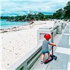 Детский трехколесный самокат Micro Mini Deluxe Led Темно-синий, 2 лет+