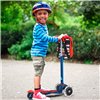 Детский трехколесный самокат Micro Mini Deluxe Led Темно-синий, 2 лет+