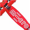Детский трехколесный самокат Micro Mini Deluxe Led Красный, 2 лет+