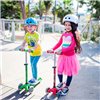 Детский трехколесный самокат Micro Mini Deluxe Led Красный, 2 лет+
