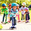 Детский трехколесный самокат Micro Mini Deluxe Синий, 2 лет+