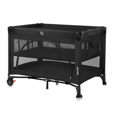 Манеж кровать Lionelo Laura Black Carbon
