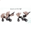 Універсальна коляска для двійні Bebetto B 42 PRO бежева