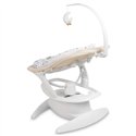 Шезлонг-гойдалка для малюка 2 в 1 Caretero Noco Beige