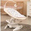 Шезлонг-качели для малыша 2 в 1 Caretero Noco Beige