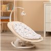 Шезлонг-качели для малыша 2 в 1 Caretero Noco Beige