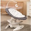 Шезлонг-качели для малыша 2 в 1 Caretero Noco Graphite