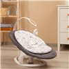 Шезлонг-гойдалка для малюка 2 в 1 Caretero Noco Graphite