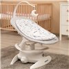 Шезлонг-качели для малыша 2 в 1 Caretero Noco Grey