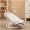 Шезлонг-качели для малыша 2 в 1 Caretero Noco Grey