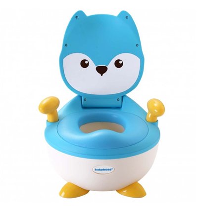 Дитячий горщик Babyhood Лисиця BH-113FB, блакитний
