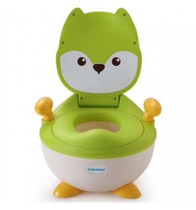 Детский горшок Babyhood Лиса BH-113FG, зеленый