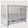 Детская кроватка Дубок Lux с ящиком 9803-DL-01, белая