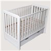 Детская кроватка Дубок Lux с ящиком 9803-DL-01, белая