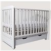 Детская кроватка Дубок Lux с ящиком 9803-DL-01, белая