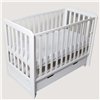 Детская кроватка Дубок Lux с ящиком 9803-DL-01, белая