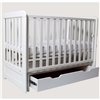 Детская кроватка Дубок Lux с ящиком 9803-DL-01, белая