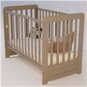 Детская кроватка Дубок Lux с ящиком 9803-DL-01, капучино