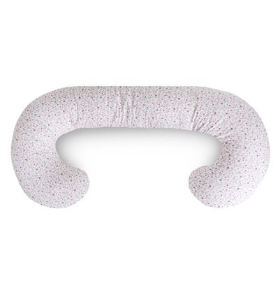 Подушка для вагітних Ceba Physio Duo W-705-000-745, Forget-me-not, білий/рожевий