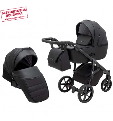 Детская коляска 2 в 1 Adamex Nola Eco SA-2 черная