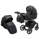 Детская коляска 2 в 1 Adamex Nola Eco SA-2 черная