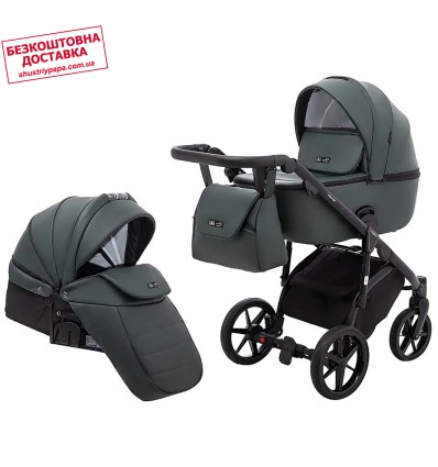 Дитяча коляска 2 в 1 Adamex Nola Eco SA-29 темно-зелена