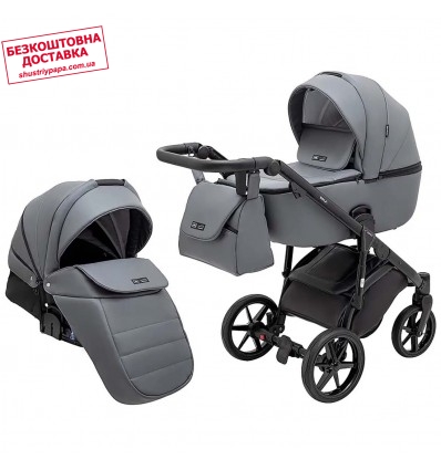 Детская коляска 2 в 1 Adamex Nola Eco SA-32 серая