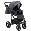 Детская коляска 2 в 1 Adamex Nola Eco SA-5 графитовая