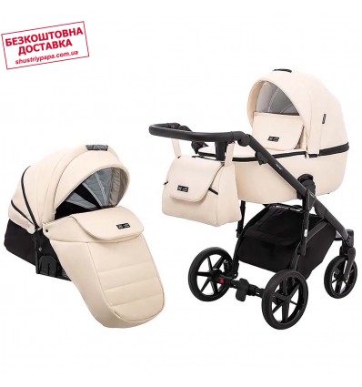 Детская коляска 2 в 1 Adamex Nola Eco SA-8 бежевая