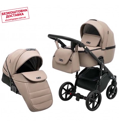 Дитяча коляска 2 в 1 Adamex Nola Eco SA-9 темний капучіно