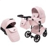 Детская коляска 2 в 1 Adamex Nola Natura 2 rose