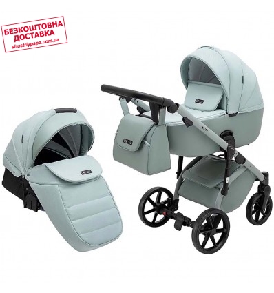 Детская коляска 2 в 1 Adamex Nola Natura 8 mint
