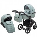 Детская коляска 2 в 1 Adamex Nola PS-122 серо-зеленая