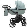 Детская коляска 2 в 1 Adamex Nola PS-122 серо-зеленая