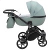 Детская коляска 2 в 1 Adamex Nola PS-122 серо-зеленая