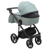 Детская коляска 2 в 1 Adamex Nola PS-122 серо-зеленая