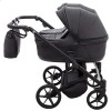 Детская коляска 2 в 1 для двойни Adamex Leo Duo Eco SA-2 черная