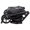 Детская коляска 2 в 1 для двойни Adamex Leo Duo Eco SA-2 черная