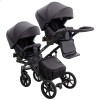 Універсальна коляска для двійні 2 в 1 Bair Kiwi DUO ECO BKD-15 чорна