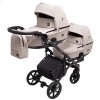 Универсальная коляска для двойни 2 в 1 Bair Kiwi DUO ECO BKD-33-1 капучино