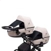 Универсальная коляска для двойни 2 в 1 Bair Kiwi DUO ECO BKD-33-1 капучино