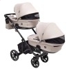 Универсальная коляска для двойни 2 в 1 Bair Kiwi DUO ECO BKD-33-1 капучино