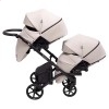 Универсальная коляска для двойни 2 в 1 Bair Kiwi DUO ECO BKD-33-1 капучино