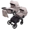Универсальная коляска для двойни 2 в 1 Bair Kiwi DUO Soft BKD-455 капучино