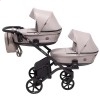 Универсальная коляска для двойни 2 в 1 Bair Kiwi DUO Soft BKD-455 капучино