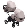 Универсальная коляска для двойни 2 в 1 Bair Kiwi DUO Soft BKD-455 капучино