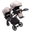 Универсальная коляска для двойни 2 в 1 Bair Kiwi DUO Soft BKD-455 капучино