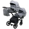 Универсальная коляска для двойни 2 в 1 Bair Kiwi DUO Soft BKD-218 серая